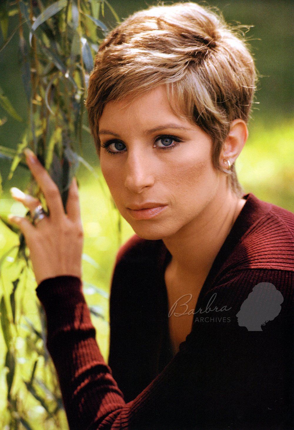 Beautiful head shot of Streisand wearing her wig in For Pete's Sake
