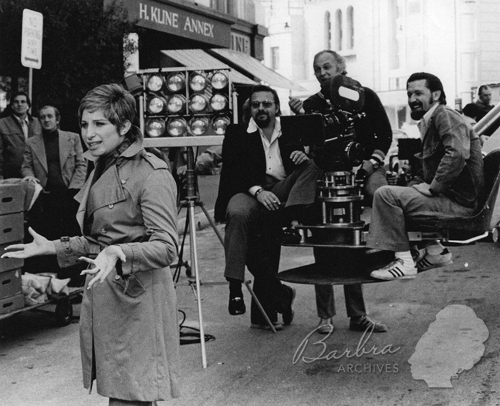 Streisand and Marty Erlichman film a production short