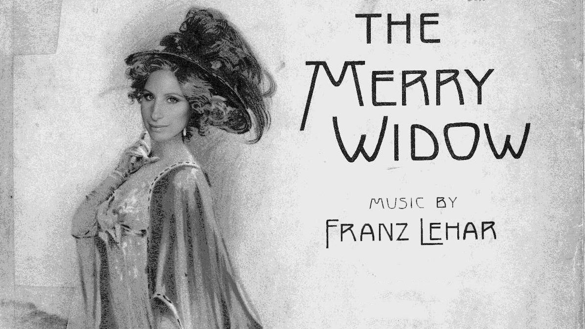 Imagined image of Streisand as The Merry Widow