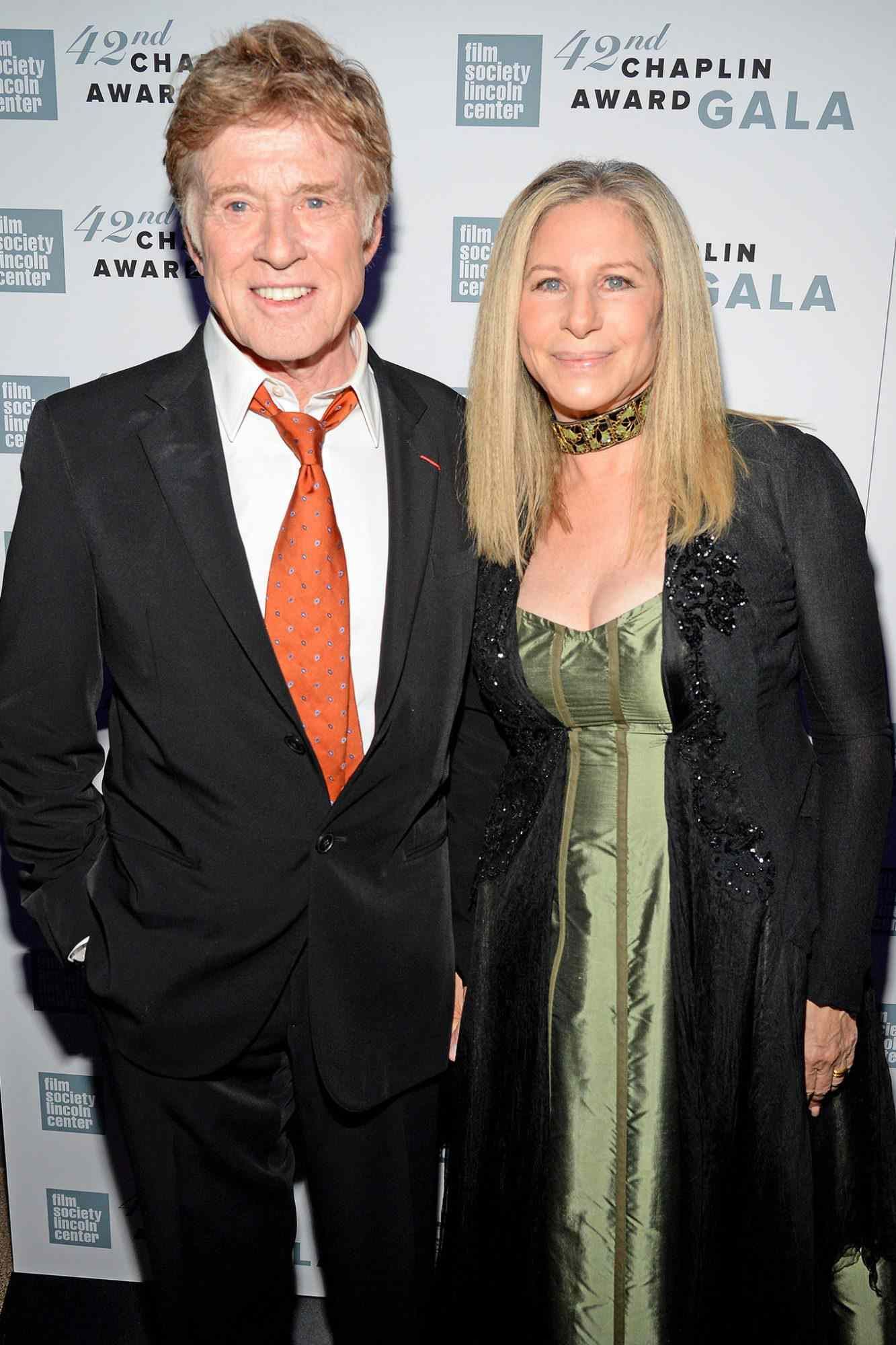 Redford and Streisand at the Chaplin Award.