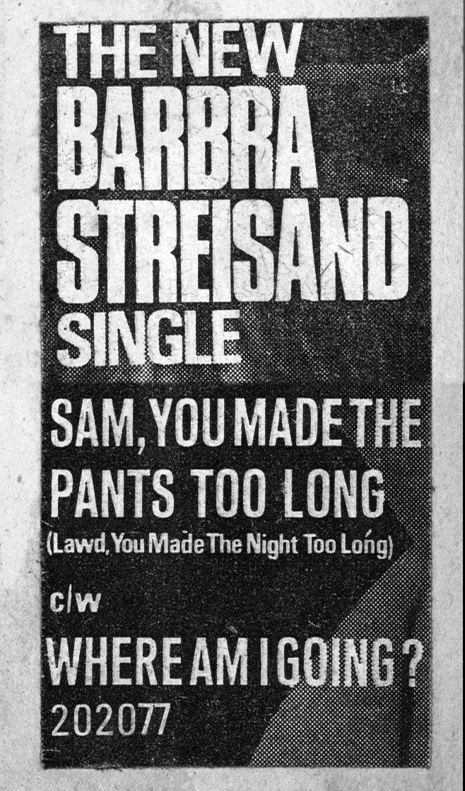 British ad for Sam You Made the Pants Too Long.