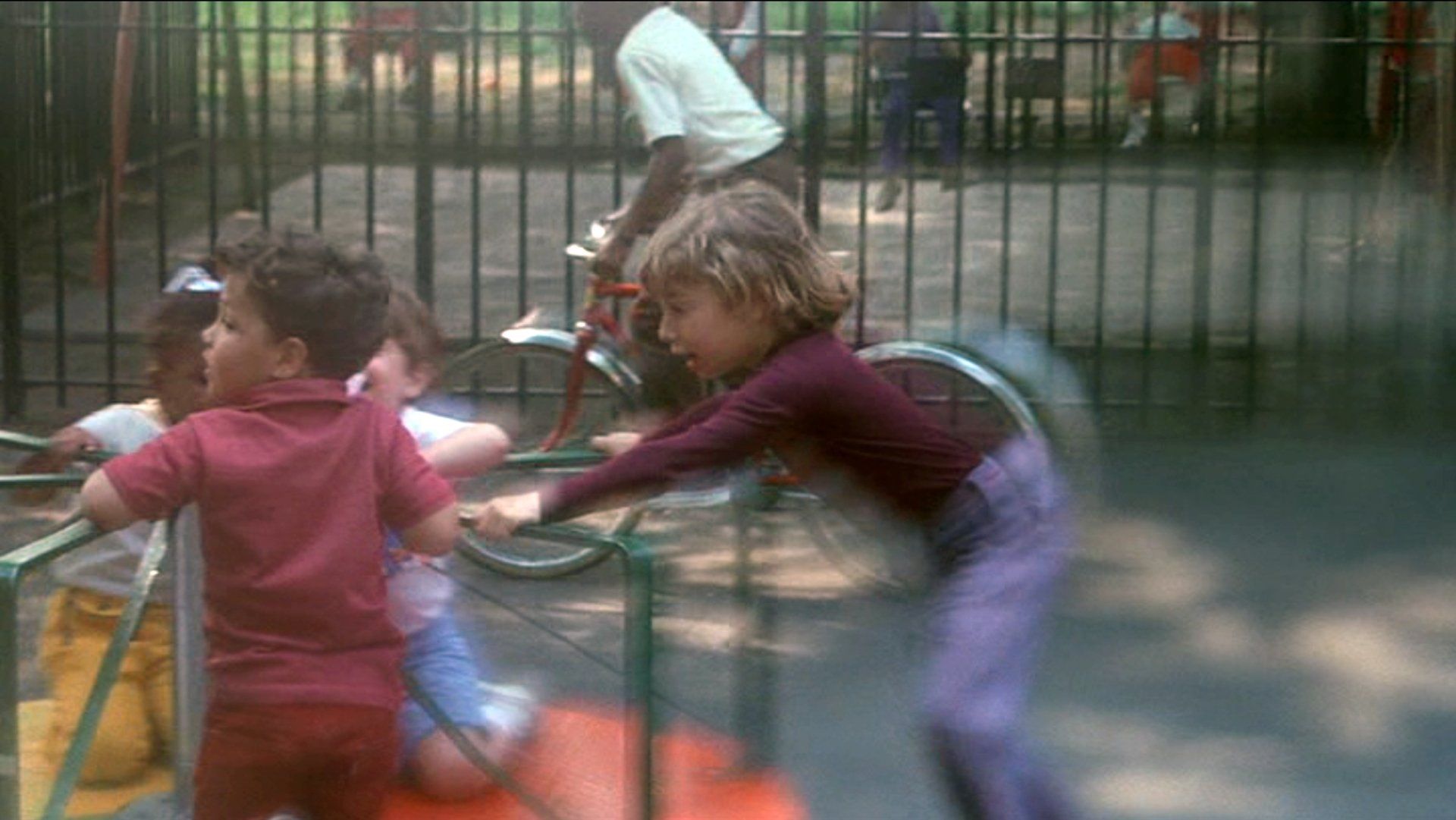Jason Gould's cameo in the movie at the playground.