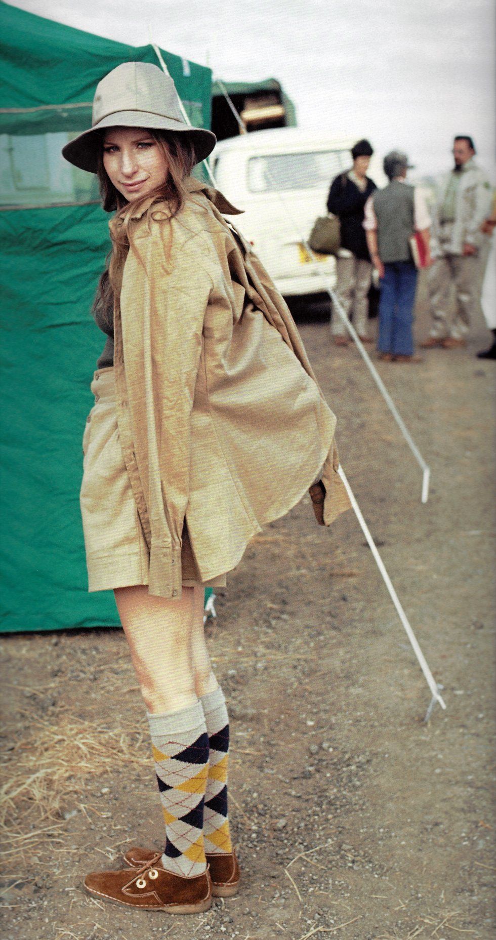 Streisand on location in Africa in 1972.