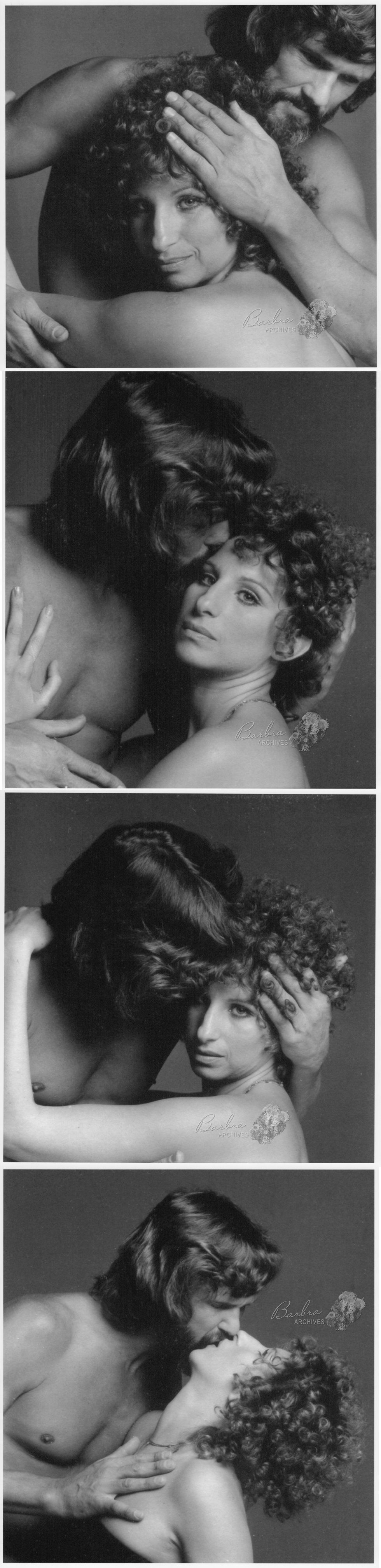 Scavullo photographic outtakes of Kristofferson and Streisand.