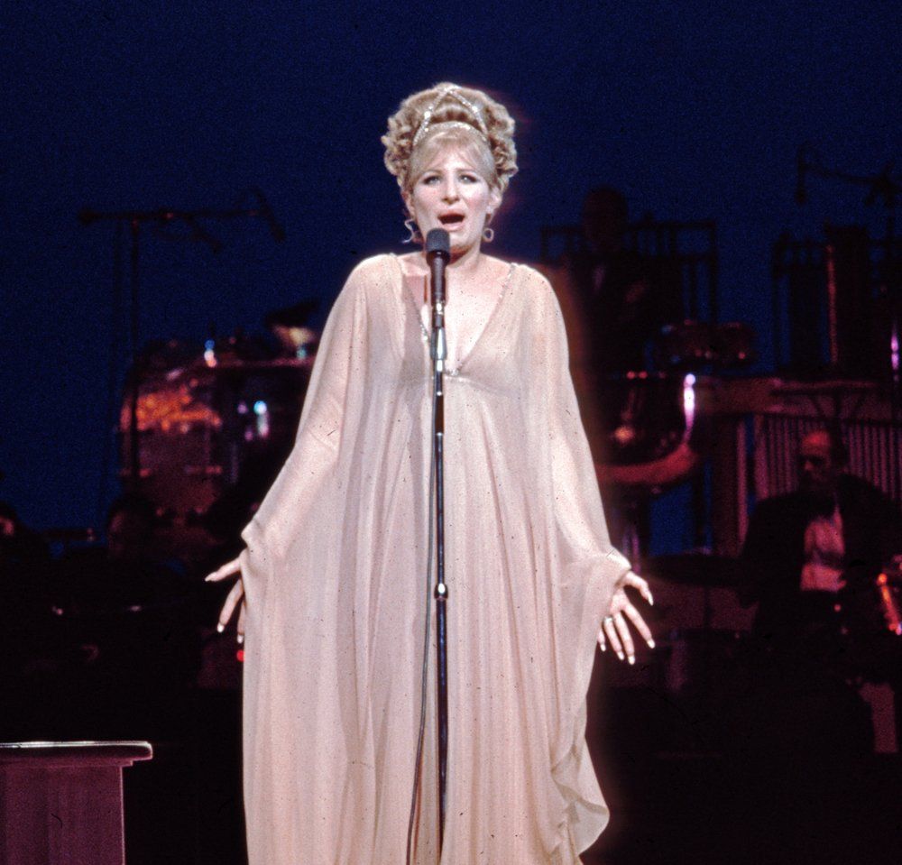 Streisand singing on the Ed Sullivan Show 1969.