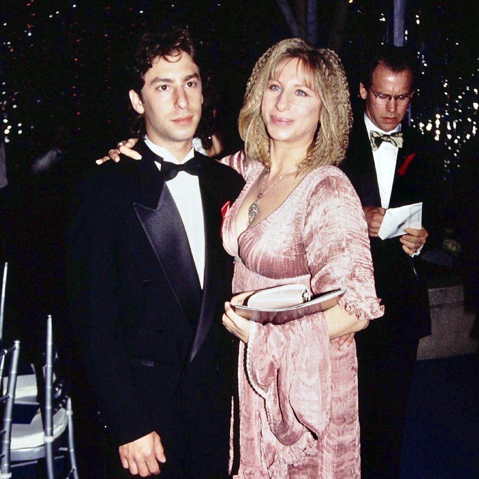 Jason Gould and his mother Barbra Streisand at the 1992 Academy Awards.