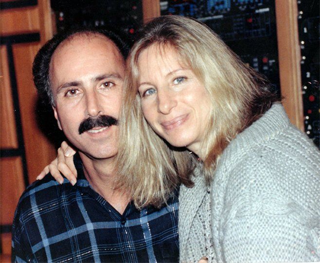 Producer Denny Diante and Barbra Streisand.