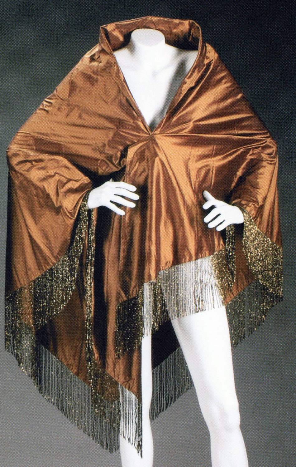 Copper-colored shawl that Streisand wore in Los Angeles.