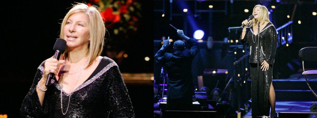 Photos of Streisand in Columbus, Ohio for her 2006 concert tour.