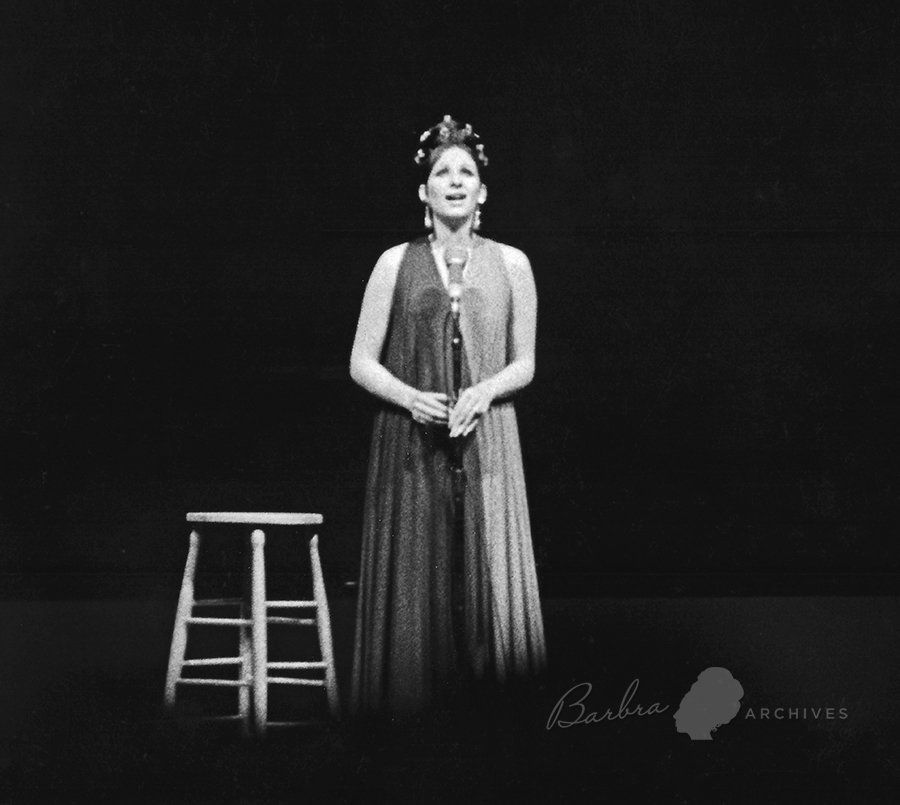 Streisand on stage at Newport Rhode Island 1966