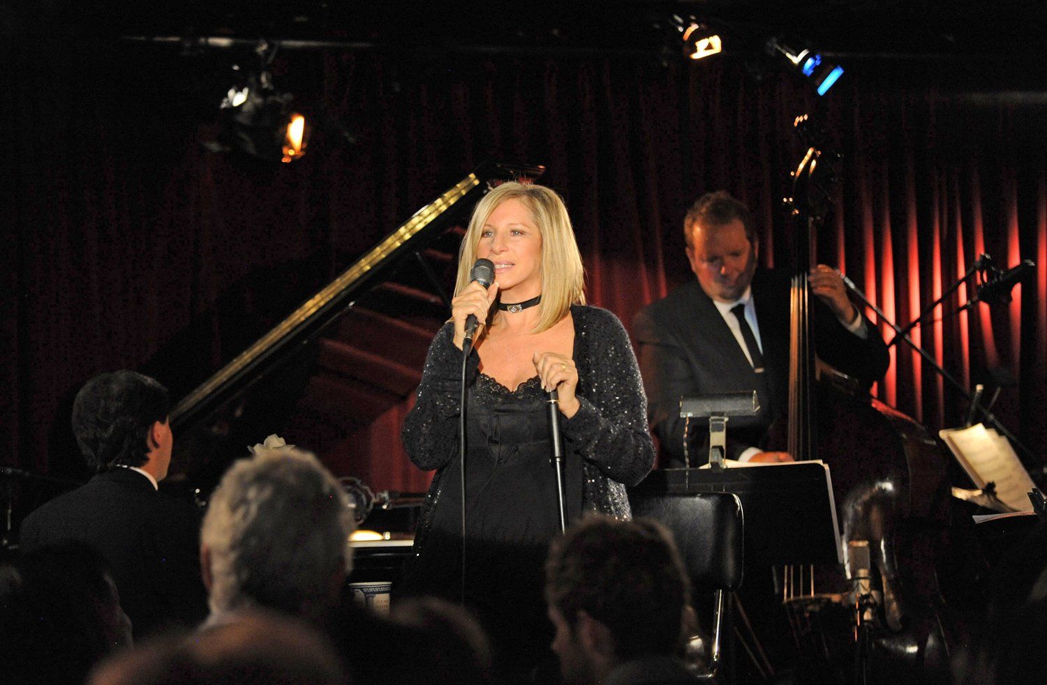 Streisand in front of the small, invited audience at the Village Vanguard. Photo: Kevin Mazur