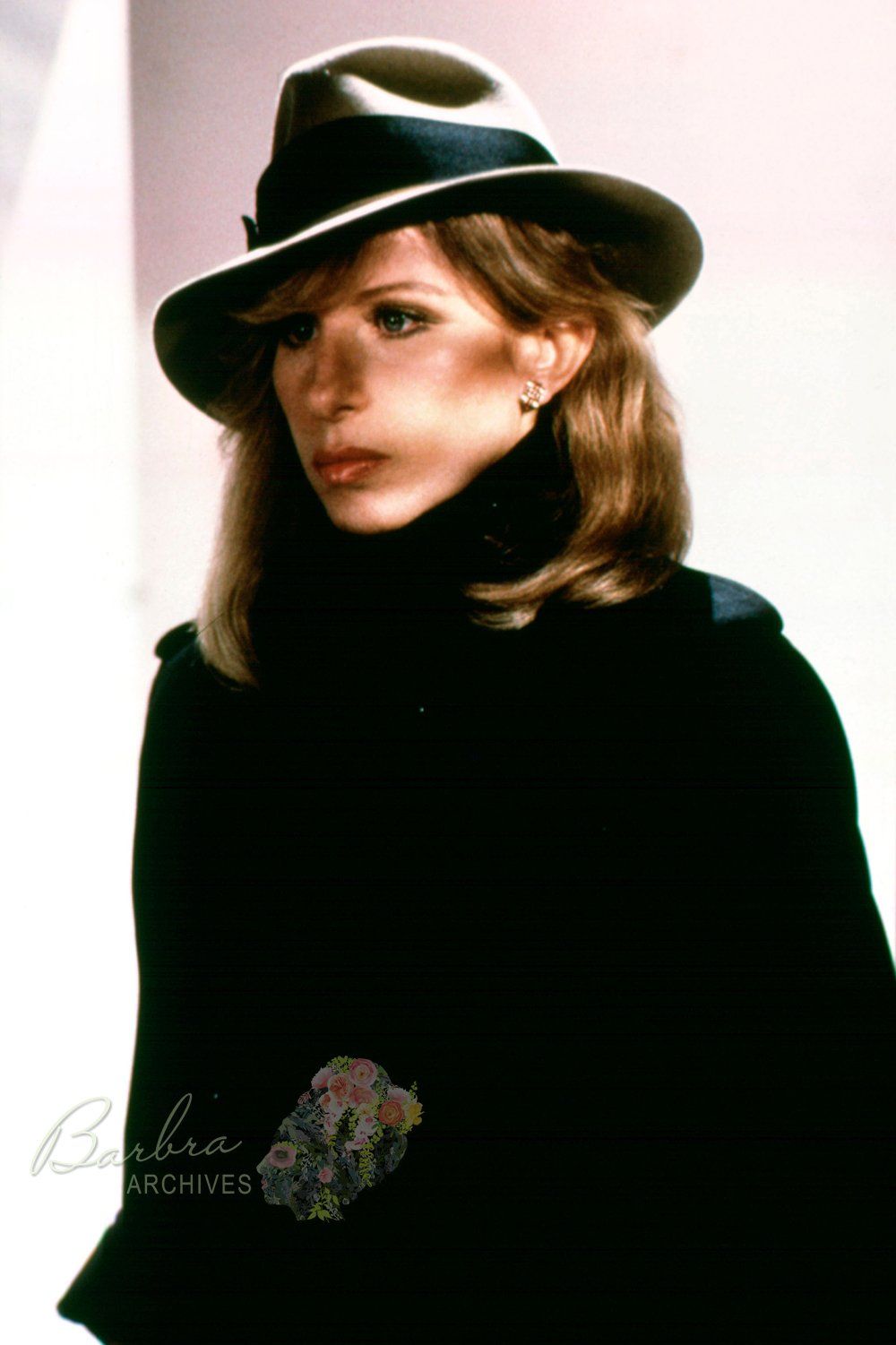 Streisand dressed in an undercover costume.