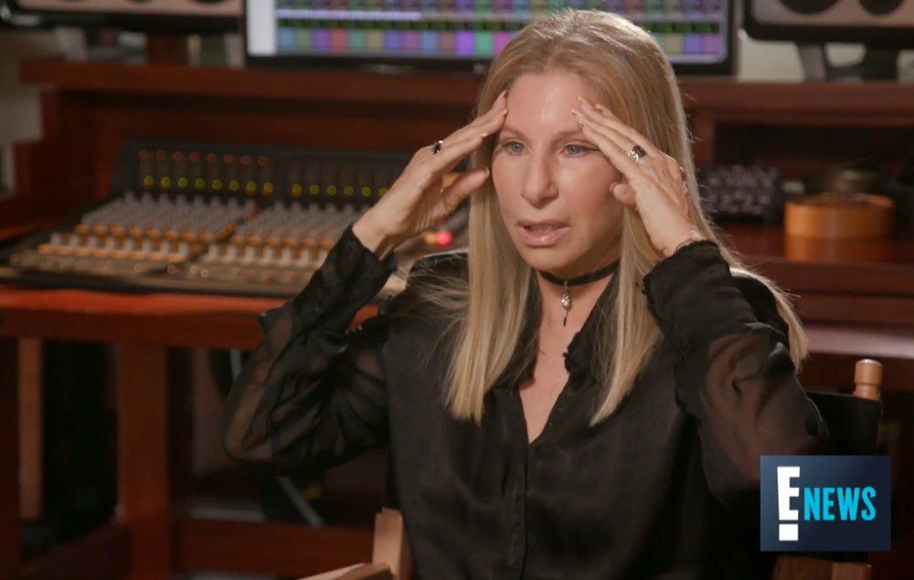 Screen capture of Barbra Streisand