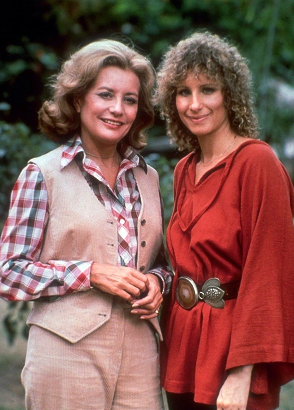 Barbara Walters interviews Barbra Streisand in 1976.