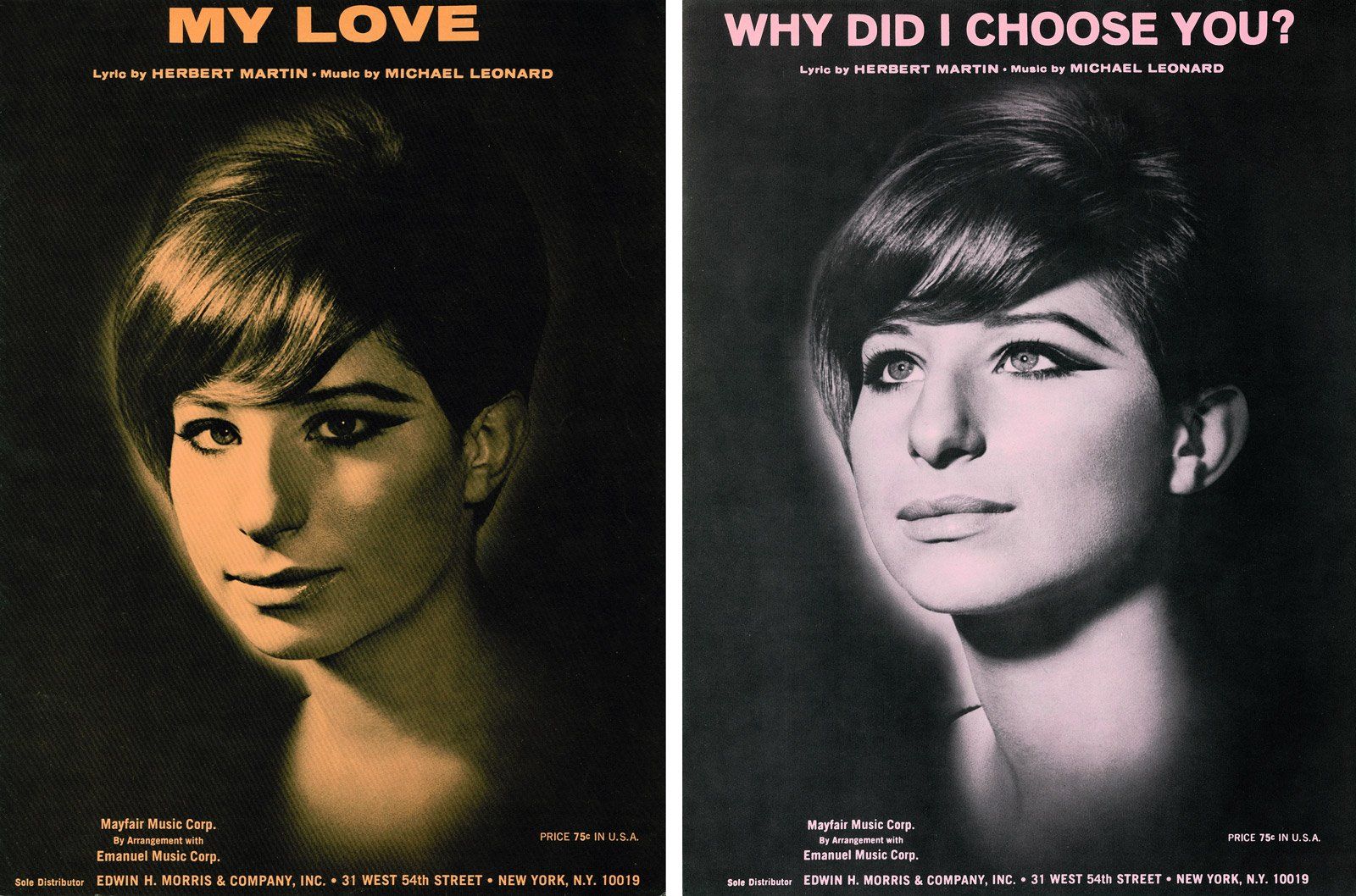 Mayfair Music published sheet music for these songs.