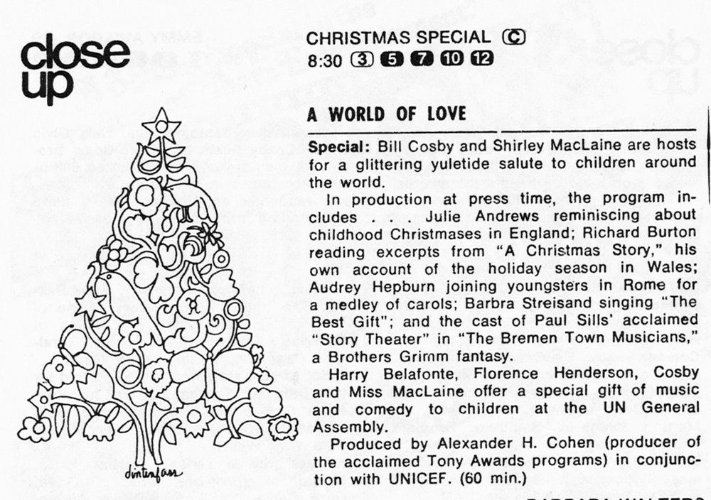 TV Guide write-up of A World of Love