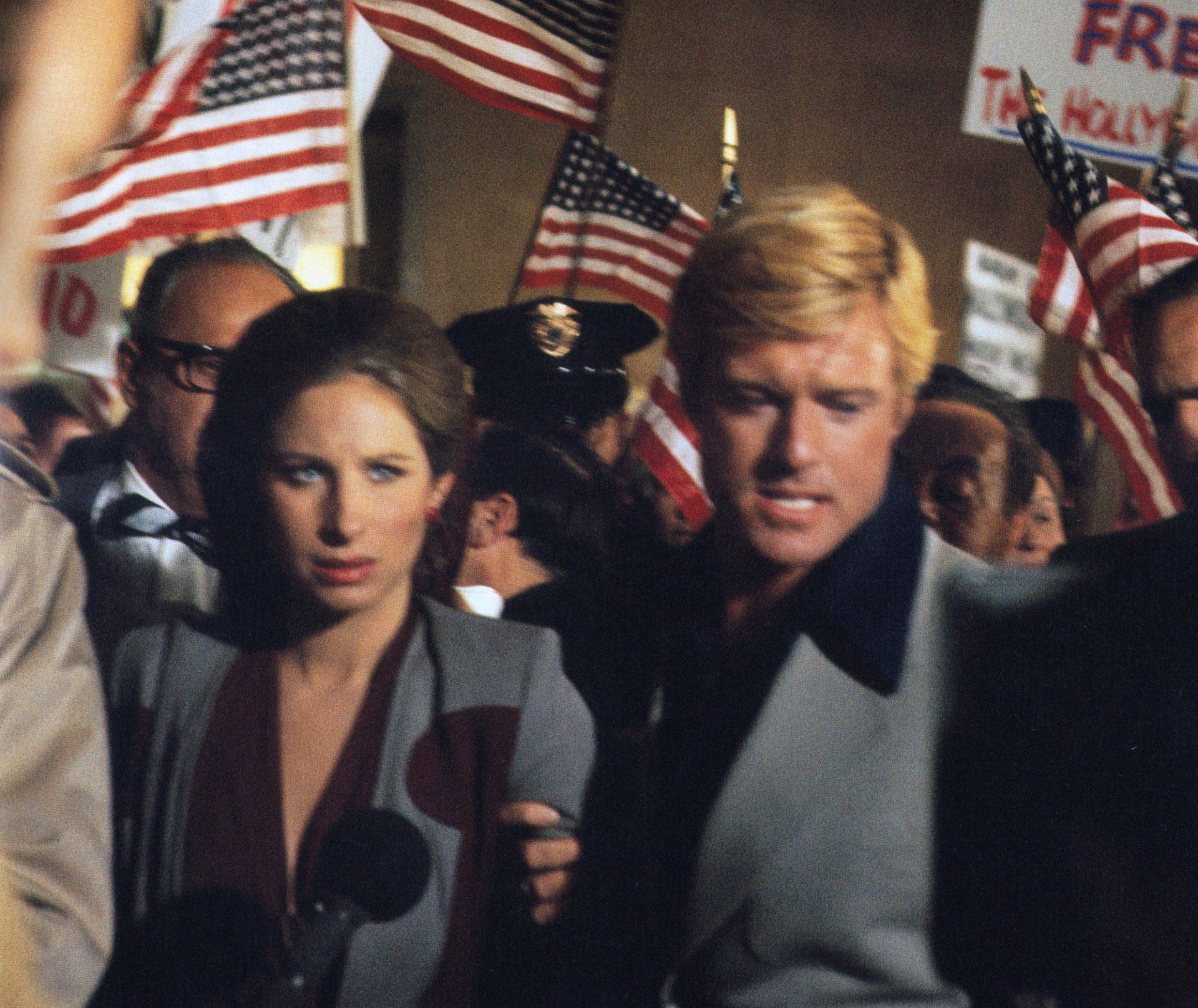 Katie and Hubbell walk through chaos at Los Angeles' Union Station.