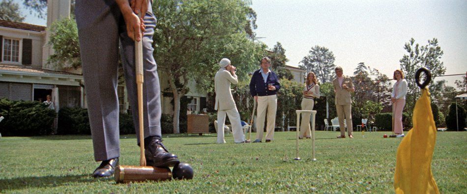 The Hollywood Communists at a croquet party.