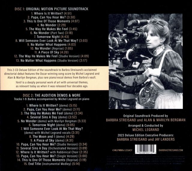 Barbra Archives | Yentl 40th Anniversary Deluxe CD/LP 2023