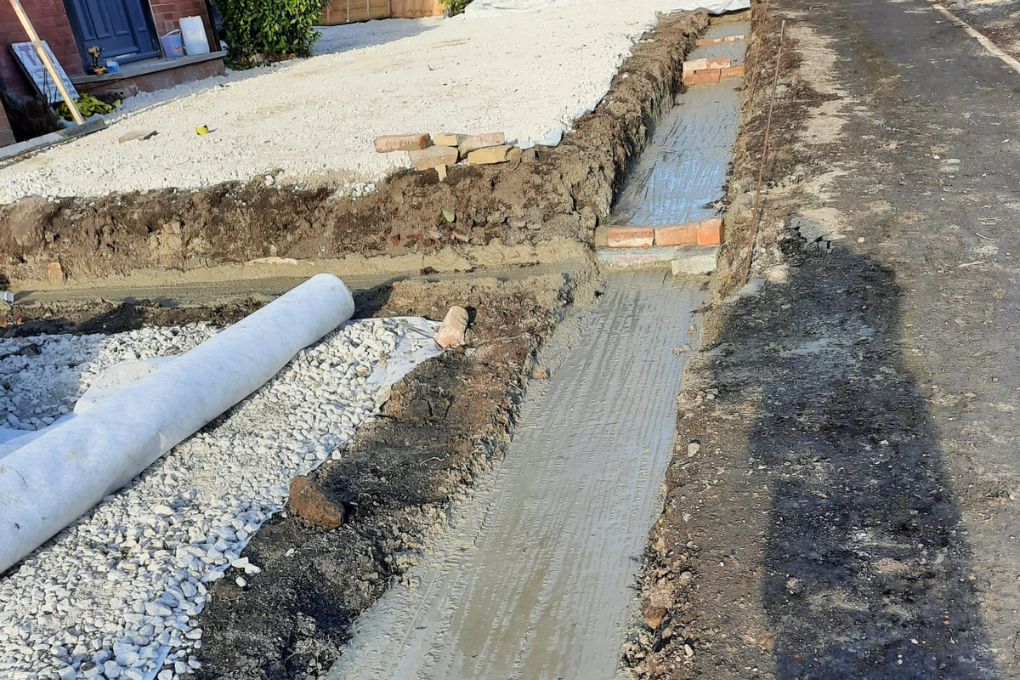 concrete foundations for a retaining wall in Leeds