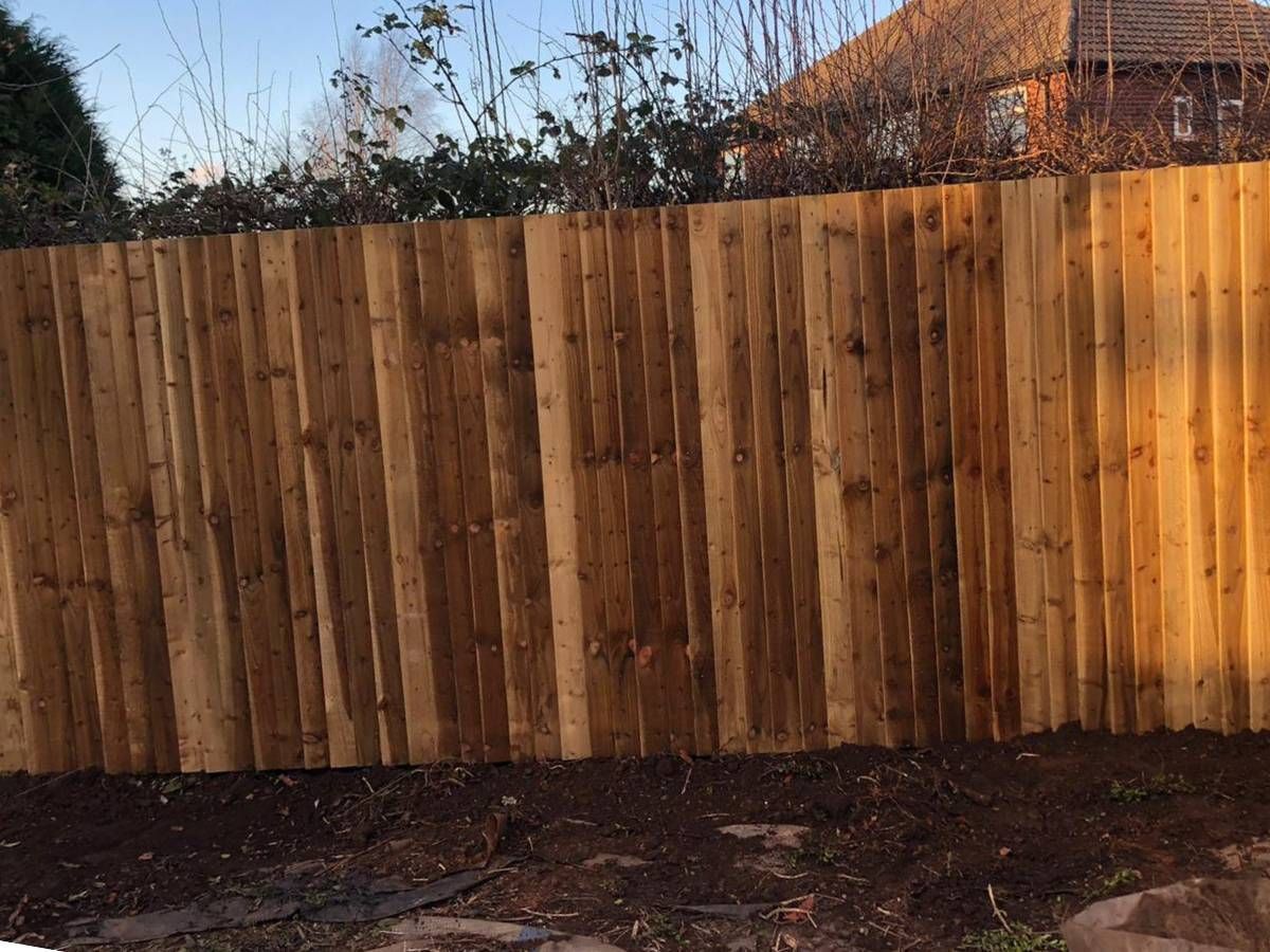 Paving Leeds continious featheredged fencing in Leeds