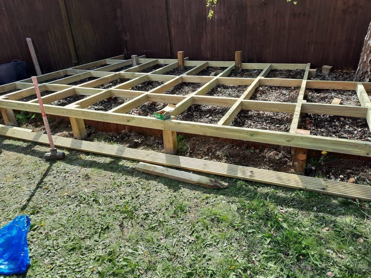 Paving Leeds timber decking structure