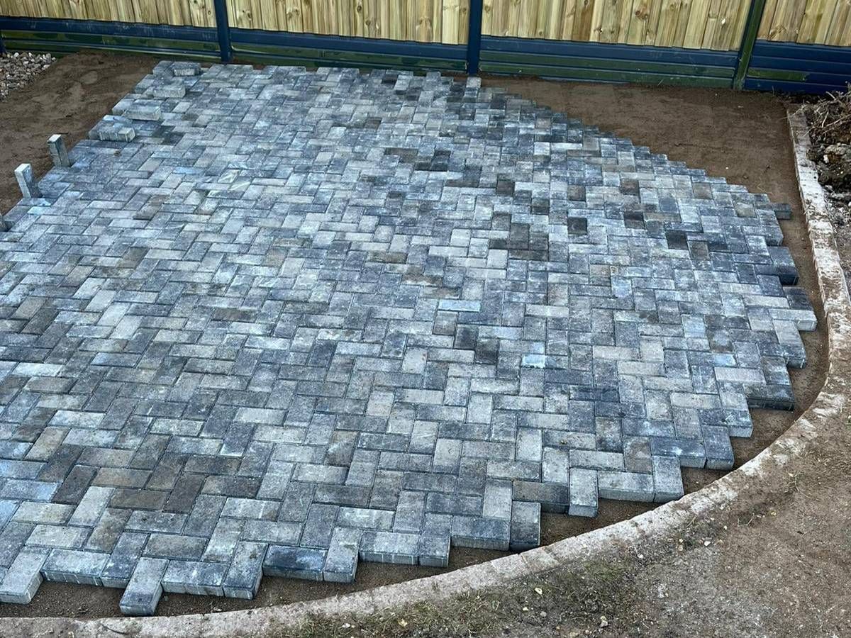 laying grey block paving in leeds