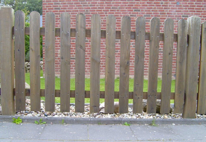 simple wooden fence