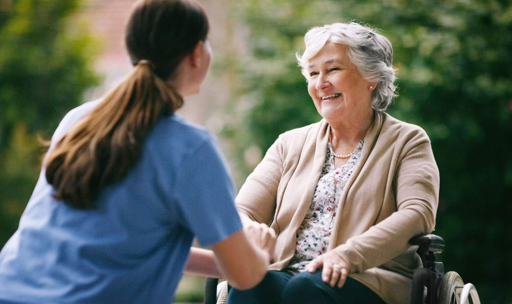 Senior woman in a wheelchair | Adelaide, SA | Pristine Support Services