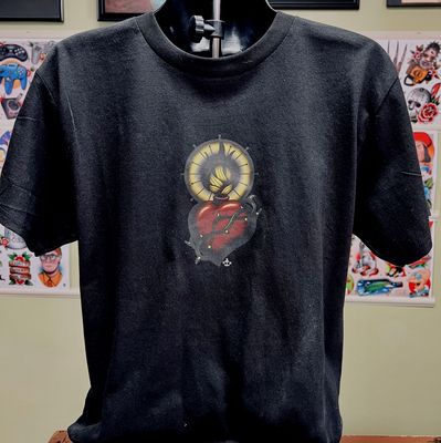 Resurrection Ink T-Shirt Front design featuring the studio's signature artwork
