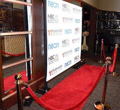 red carpet and stanchions photo booth rentals chelmsford tewksbury worcester ma