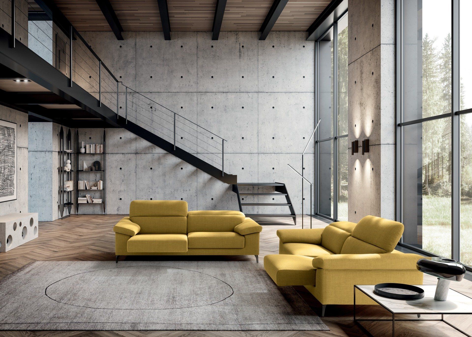 divani su misura per soggiorno