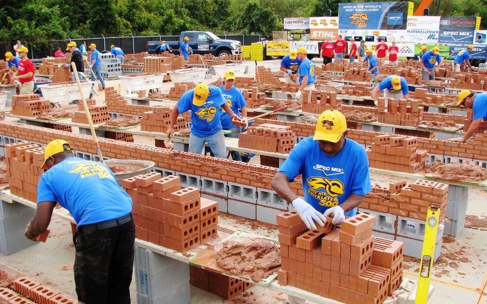 Competitors in a Brick Building Contest — NC & SC — Tucker-Kirby Co.