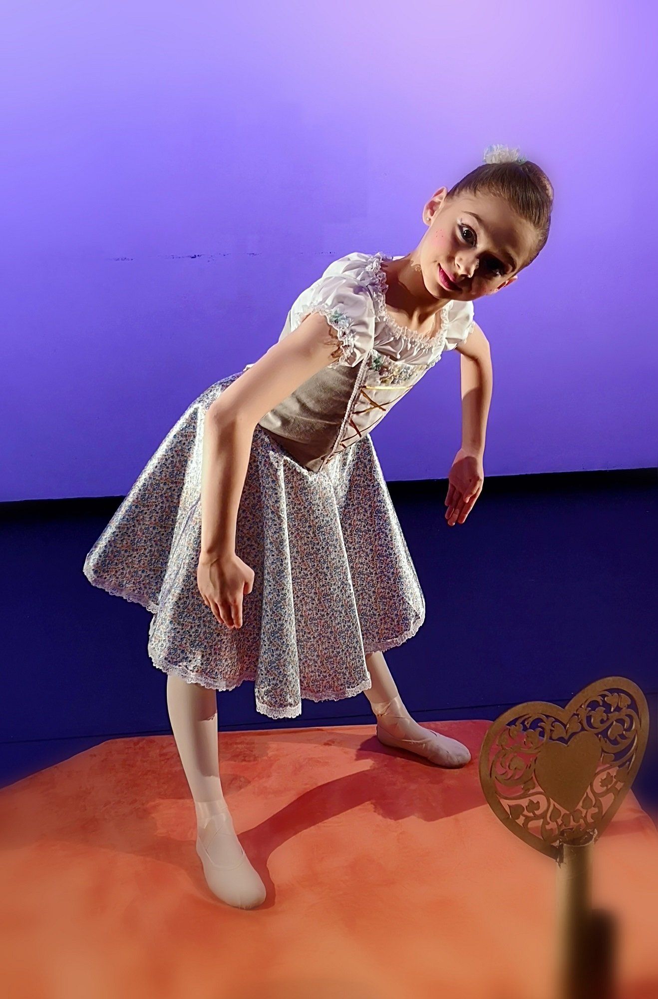Young girl dancing