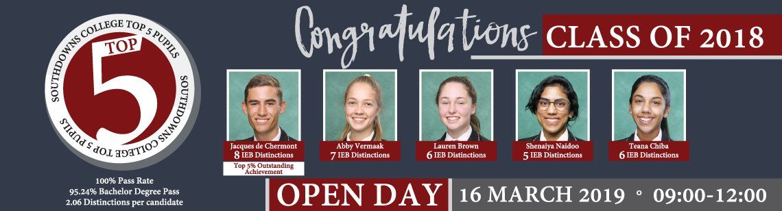 Congratulations class of 2018 open day 16 march 2019