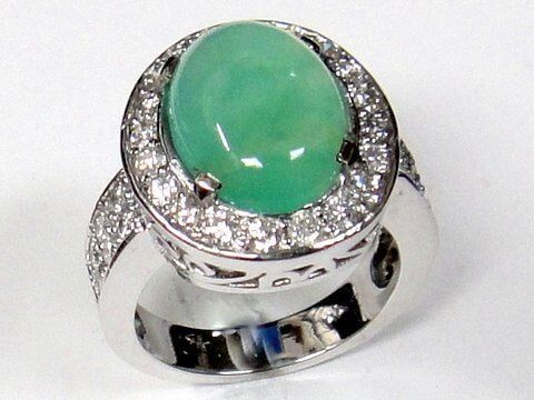Green Jade Ring - Portland, OR - Goldmark Jewelers