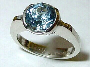 Light Blue Ring - Portland, OR - Goldmark Jewelers
