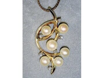 Six Pearl Stone In Necklace- Portland, OR - Goldmark Jewelers