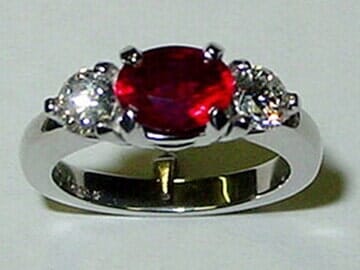Red Diamond With Silver Diamond - Portland, OR - Goldmark Jewelers
