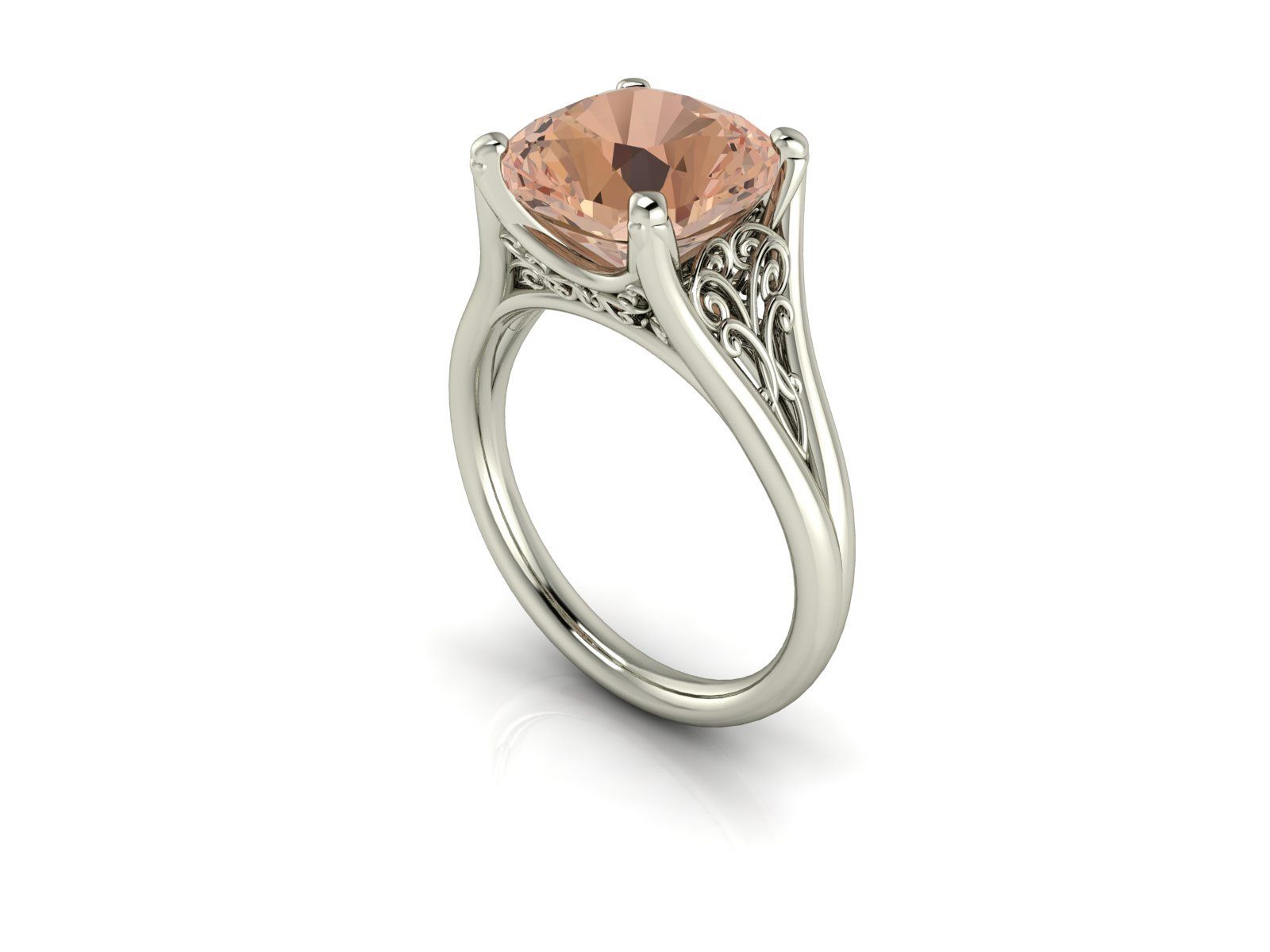 Peach Ring Diamond - Portland, OR - Goldmark Jewelers
