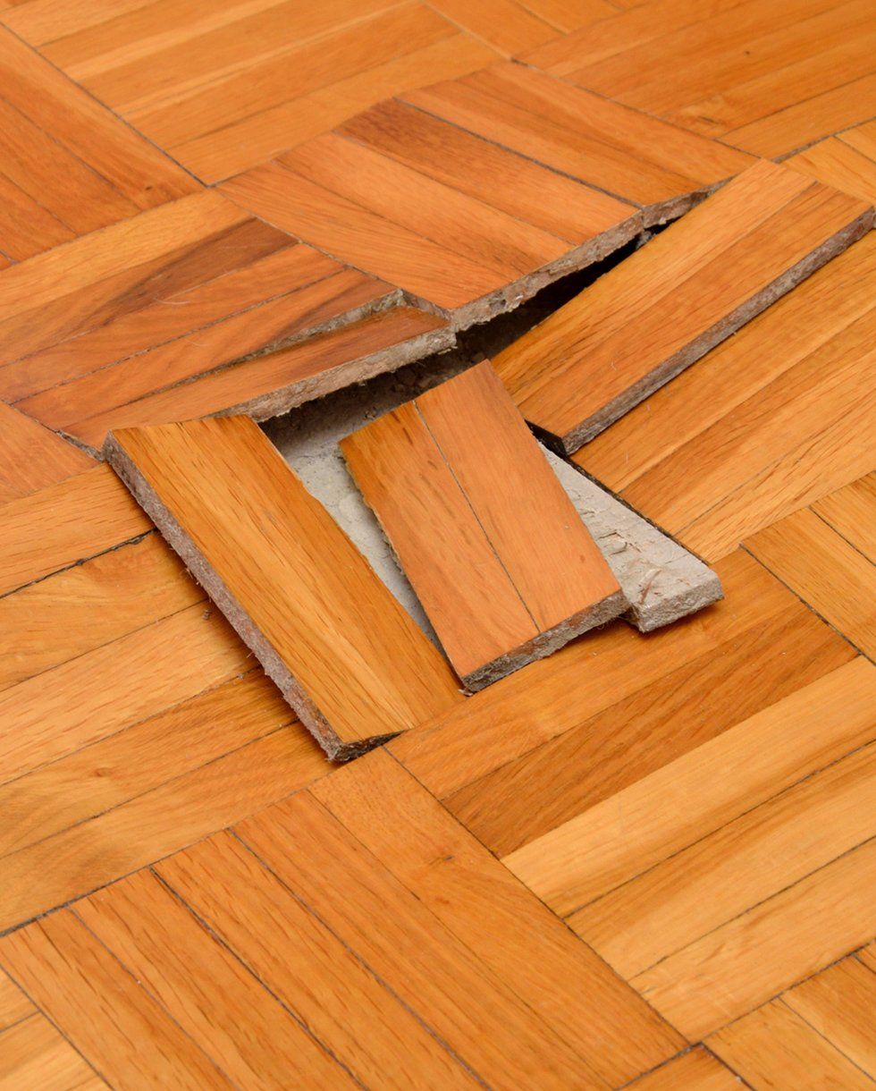 Damaged Wooden Floor — Bergen County, NJ — Alpine Hardwood Flooring