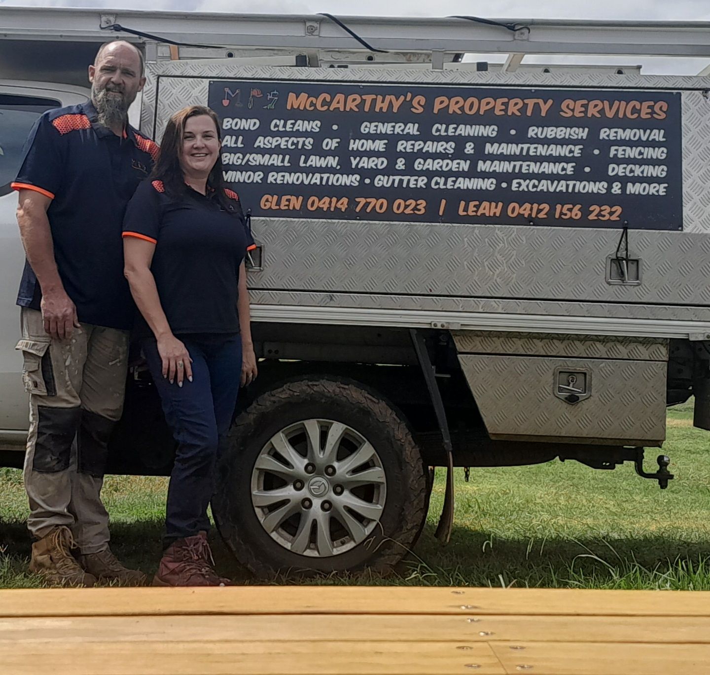 Wooden Deck Being Built — McCarthys Property Services in Glenugie, NSW