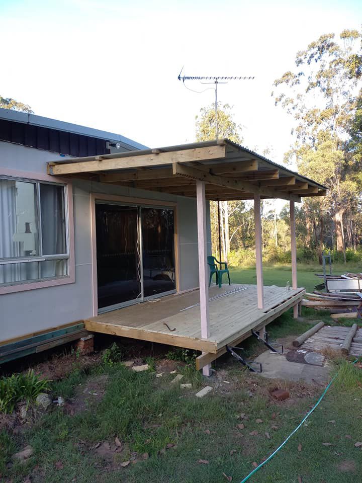 New Repair Wooden Deck And Railings — McCarthys Property Services in Glenugie, NSW