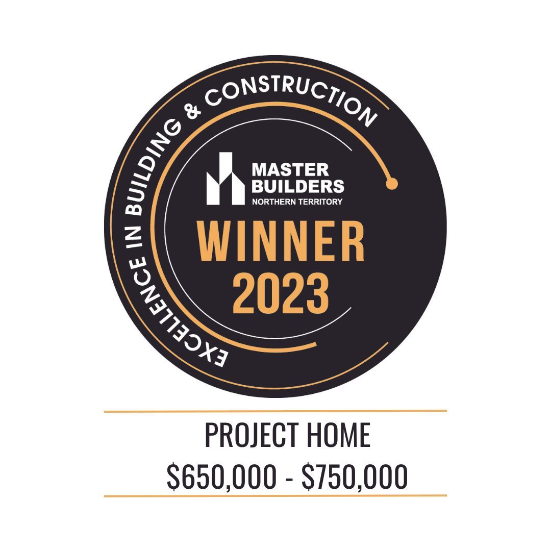 A master builders logo that says project home winner 2023