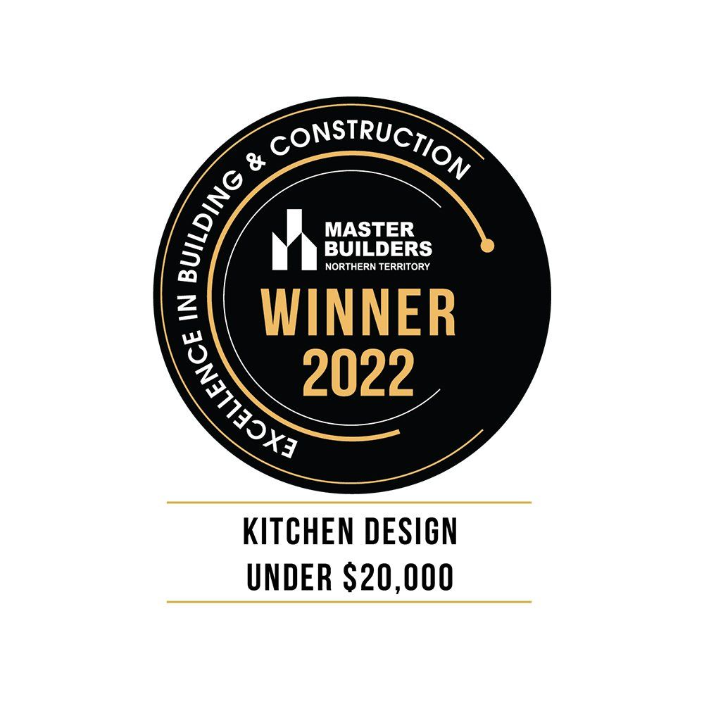 A logo for master builders kitchen design under $ 20,000