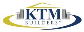 The logo for ktm builders shows a house and columns.