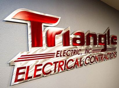 Triangle Electric, Inc. Sign board