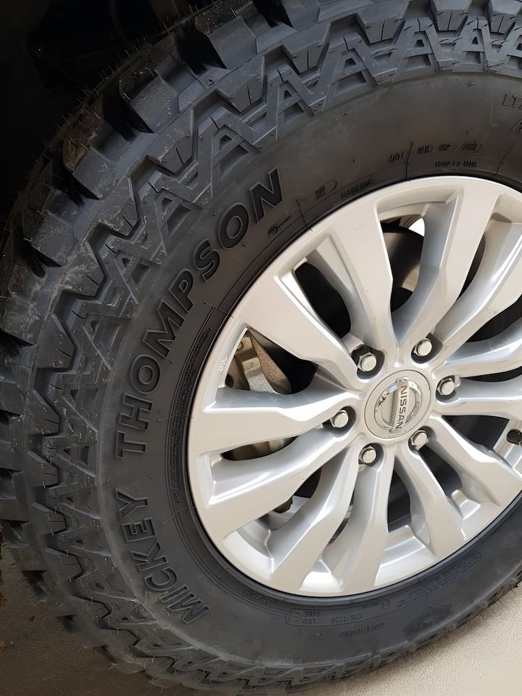 A Close Up Of A Tire On A Car Wheel — Goodyear Autocare Bowen in Bowen, QLD