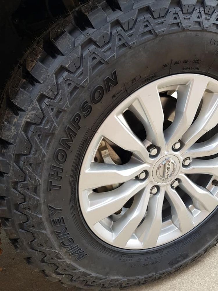 A Tire On A Car Wheel — Goodyear Autocare Bowen in Bowen, QLD