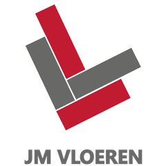 Een logo voor een bedrijf genaamd jm vloeren